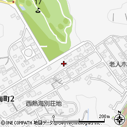 静岡県熱海市西熱海町周辺の地図