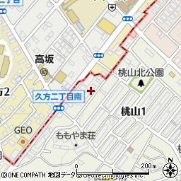 愛知県名古屋市緑区桃山1丁目18周辺の地図