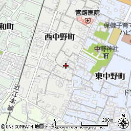 滋賀県東近江市西中野町5周辺の地図