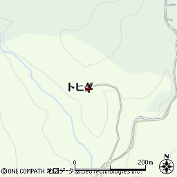 愛知県豊田市則定町トヒダ周辺の地図