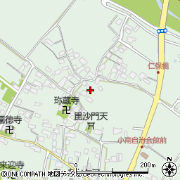 滋賀県野洲市小南周辺の地図