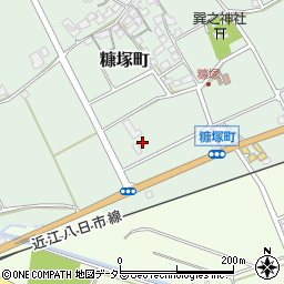 滋賀県東近江市糠塚町869周辺の地図