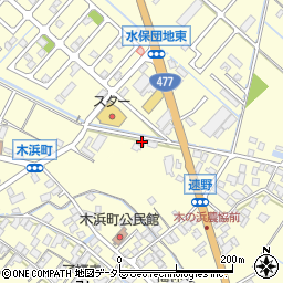 滋賀県守山市木浜町1765-1周辺の地図