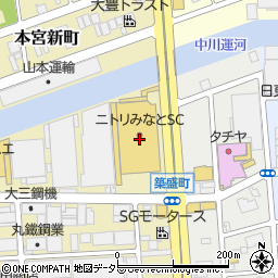 愛知県名古屋市港区砂美町1-5周辺の地図