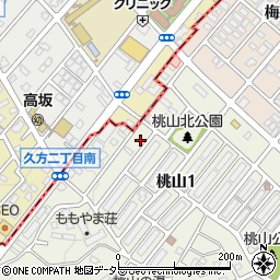 愛知県名古屋市緑区桃山1丁目40周辺の地図