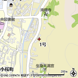 京都府南丹市園部町美園町１号周辺の地図