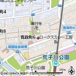 愛知県名古屋市港区寛政町5丁目17周辺の地図