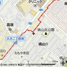 愛知県名古屋市緑区桃山1丁目39周辺の地図
