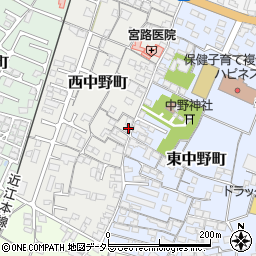 滋賀県東近江市西中野町5-8周辺の地図