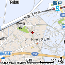 愛知県豊田市荒井町能田原451-2周辺の地図