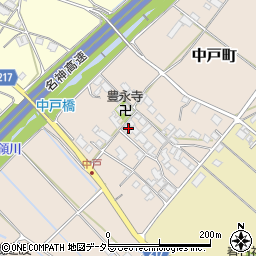 滋賀県東近江市中戸町445-2周辺の地図