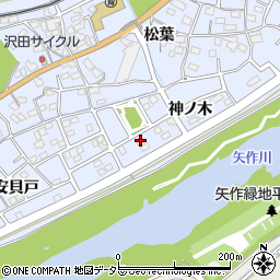 愛知県豊田市越戸町神ノ木106-4周辺の地図