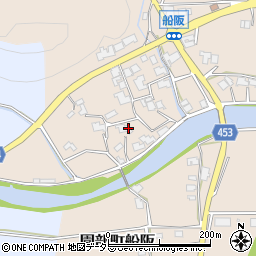京都府南丹市園部町船阪保田周辺の地図