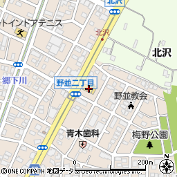 愛知日産野並店周辺の地図
