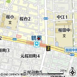 リパーク名古屋桜台２丁目駐車場周辺の地図