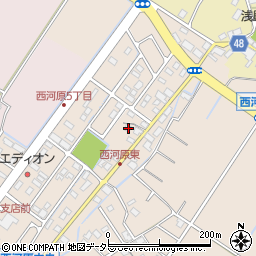 滋賀県野洲市西河原332周辺の地図