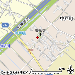 滋賀県東近江市中戸町448周辺の地図