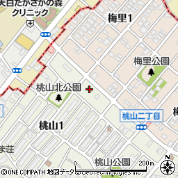 セブンイレブン名古屋桃山１丁目店周辺の地図