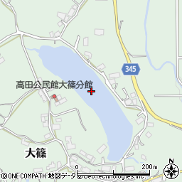弥谷池周辺の地図