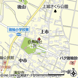 愛知県愛知郡東郷町諸輪上市52周辺の地図