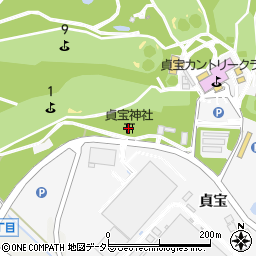貞宝神社周辺の地図