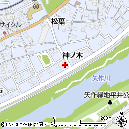 愛知県豊田市越戸町神ノ木106-9周辺の地図