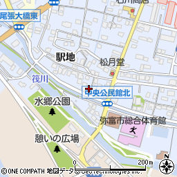 愛知県弥富市前ケ須町野方724周辺の地図