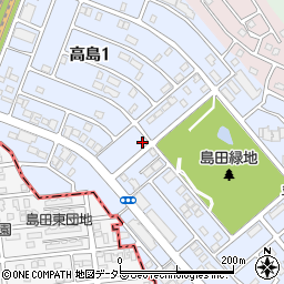 愛知県名古屋市天白区高島周辺の地図