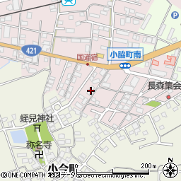 滋賀県東近江市小脇町2414-6周辺の地図