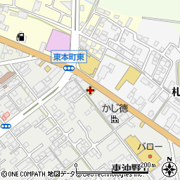 はま寿司東近江八日市店周辺の地図
