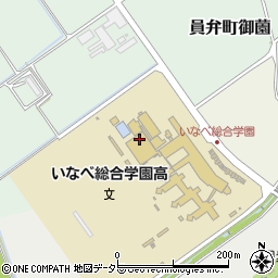 いなべ総合学園高校事務室周辺の地図