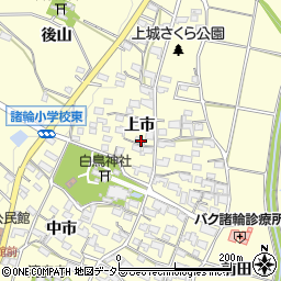 愛知県愛知郡東郷町諸輪上市48周辺の地図