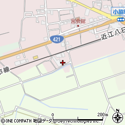 滋賀県東近江市小脇町1720-2周辺の地図