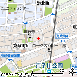 愛知県名古屋市港区寛政町5丁目周辺の地図