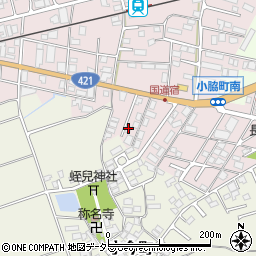 滋賀県東近江市小脇町2416-19周辺の地図