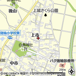 愛知県愛知郡東郷町諸輪上市30-1周辺の地図