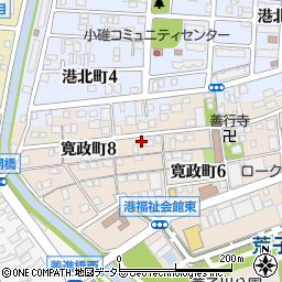 愛知県名古屋市港区寛政町7丁目7周辺の地図