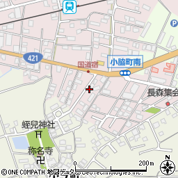 滋賀県東近江市小脇町193周辺の地図