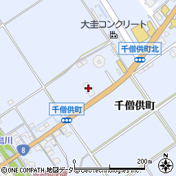 滋賀県近江八幡市千僧供町642周辺の地図