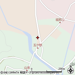 兵庫県丹波市山南町五ケ野178-3周辺の地図