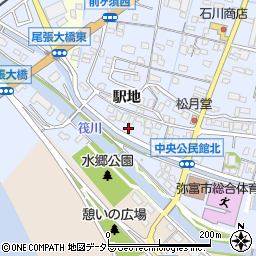 愛知県弥富市前ケ須町野方717周辺の地図