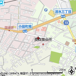 滋賀県東近江市小脇町2403-3周辺の地図