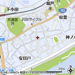 愛知県豊田市越戸町松葉96-1周辺の地図