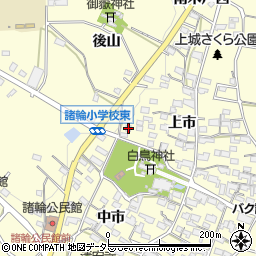 愛知県愛知郡東郷町諸輪上市58周辺の地図