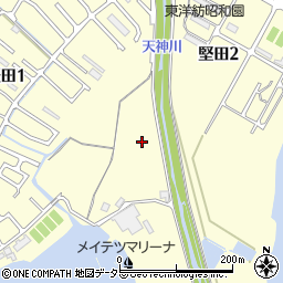 滋賀県大津市堅田周辺の地図