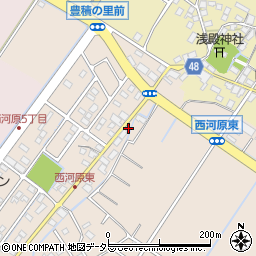 滋賀県野洲市西河原358-1周辺の地図
