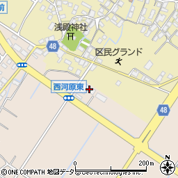 滋賀県野洲市西河原2180周辺の地図