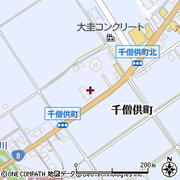 滋賀県近江八幡市千僧供町640周辺の地図