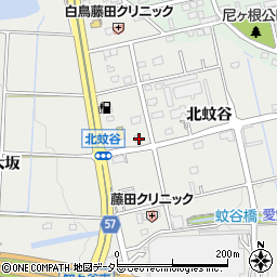 愛知県愛知郡東郷町和合北蚊谷周辺の地図