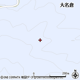 愛知県設楽町（北設楽郡）大名倉（切山）周辺の地図